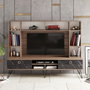 Hanah Home Lorenz Mueble de TV Nogal y Negro